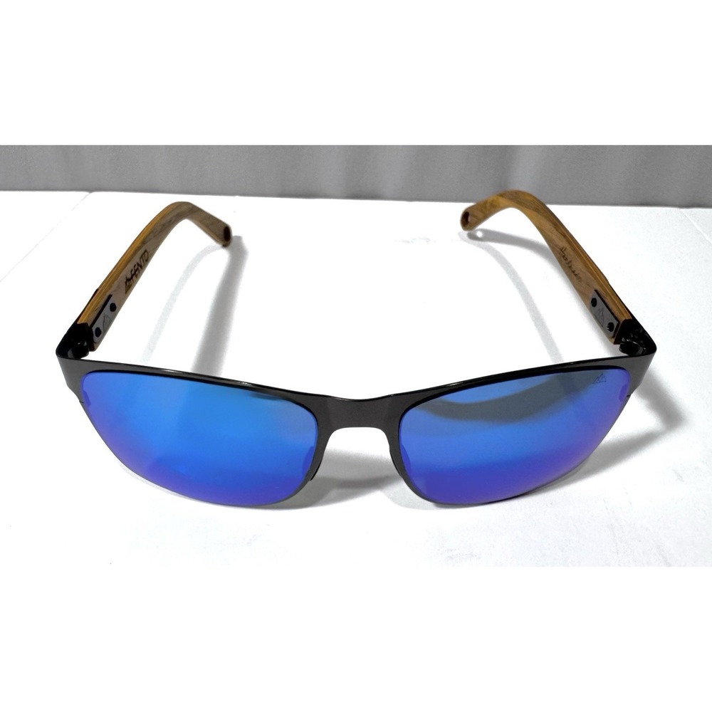 Fento Handmade Wooden Sunglasses Unisex Albura Design Wood Frame Polarized Case - Picture 3 of 11